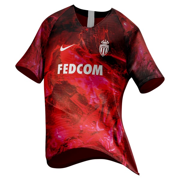 EA Sport Camiseta AS Monaco 2018/19 Rojo